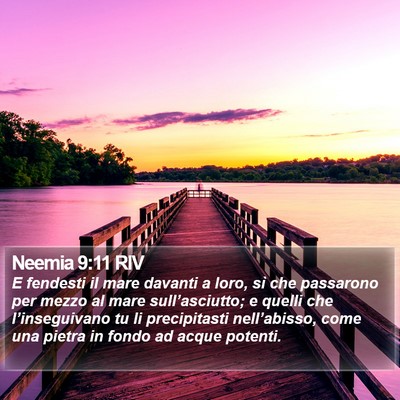 Neemia 9:11 RIV Bible Verse Image