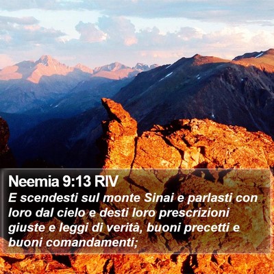Neemia 9:13 RIV Bible Verse Image