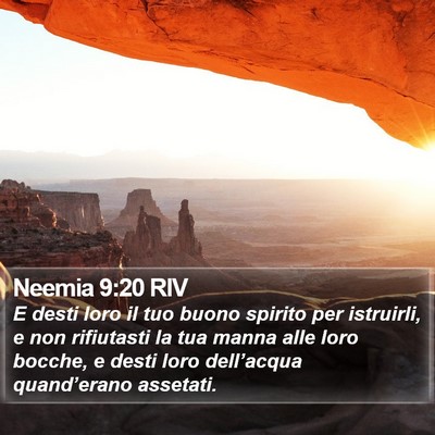 Neemia 9:20 RIV Bible Verse Image