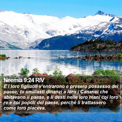Neemia 9:24 RIV Bible Verse Image