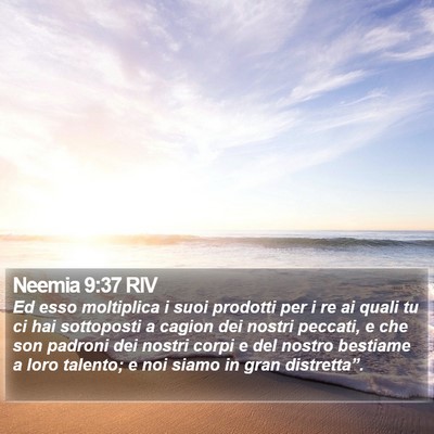Neemia 9:37 RIV Bible Verse Image