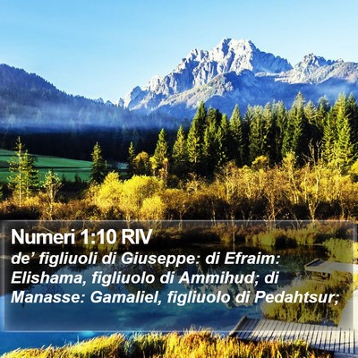 Numeri 1:10 RIV Bible Verse Image