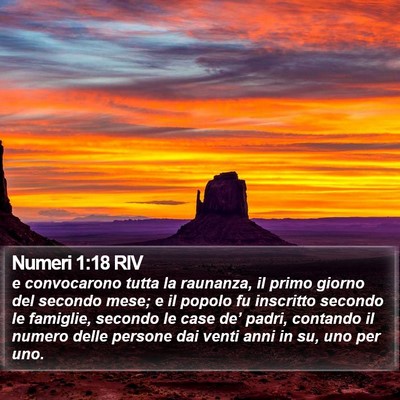 Numeri 1:18 RIV Bible Verse Image