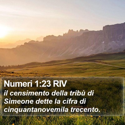 Numeri 1:23 RIV Bible Verse Image