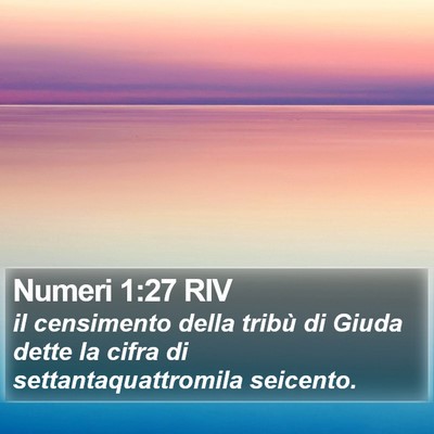 Numeri 1:27 RIV Bible Verse Image