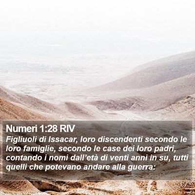 Numeri 1:28 RIV Bible Verse Image