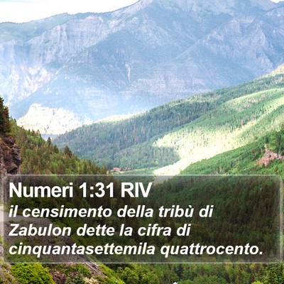 Numeri 1:31 RIV Bible Verse Image