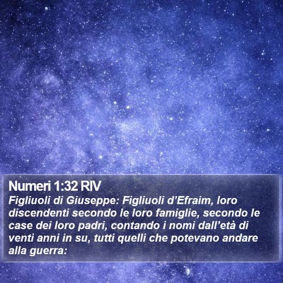Numeri 1:32 RIV Bible Verse Image