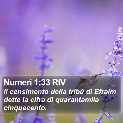 Numeri 1:33 RIV Bible Verse Image