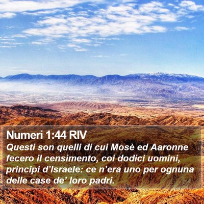 Numeri 1:44 RIV Bible Verse Image