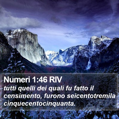 Numeri 1:46 RIV Bible Verse Image