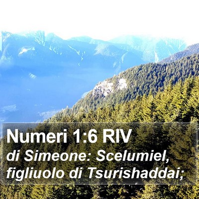 Numeri 1:6 RIV Bible Verse Image