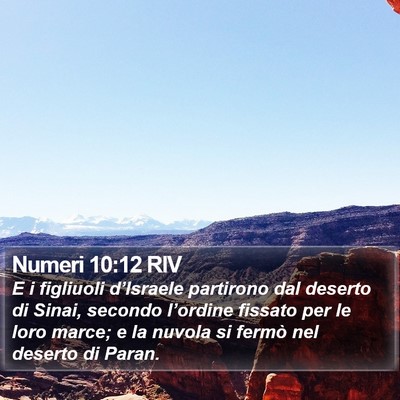Numeri 10:12 RIV Bible Verse Image