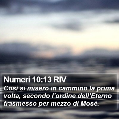 Numeri 10:13 RIV Bible Verse Image
