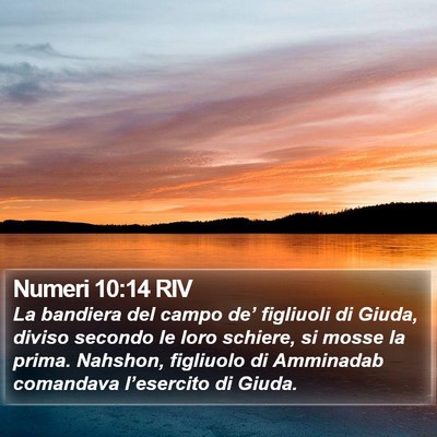 Numeri 10:14 RIV Bible Verse Image