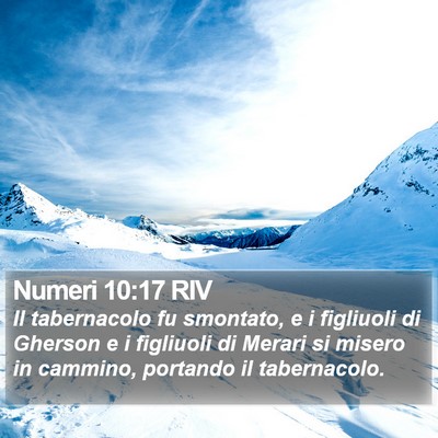 Numeri 10:17 RIV Bible Verse Image