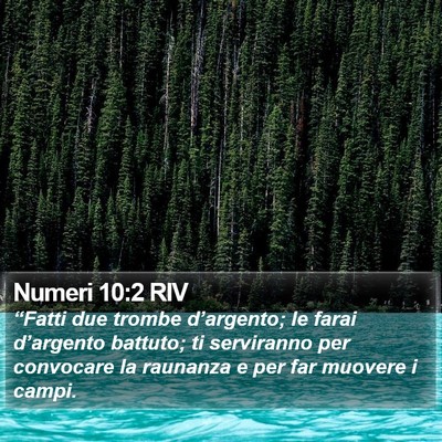 Numeri 10:2 RIV Bible Verse Image
