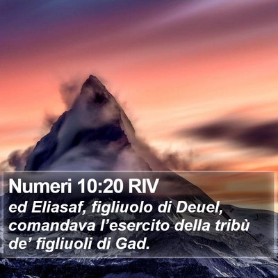 Numeri 10:20 RIV Bible Verse Image