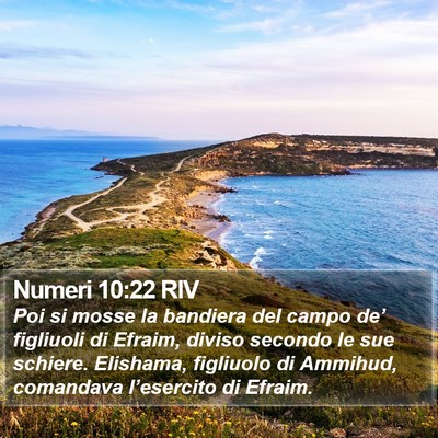 Numeri 10:22 RIV Bible Verse Image