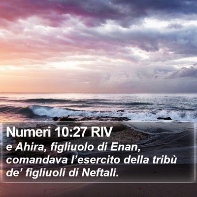 Numeri 10:27 RIV Bible Verse Image