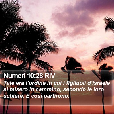 Numeri 10:28 RIV Bible Verse Image