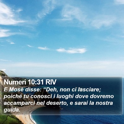 Numeri 10:31 RIV Bible Verse Image