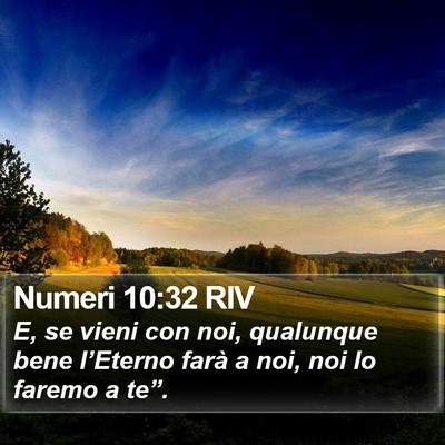 Numeri 10:32 RIV Bible Verse Image