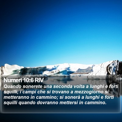 Numeri 10:6 RIV Bible Verse Image