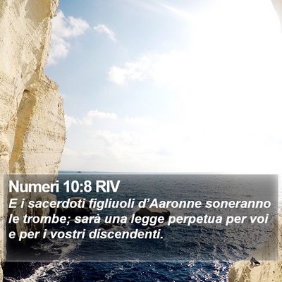 Numeri 10:8 RIV Bible Verse Image
