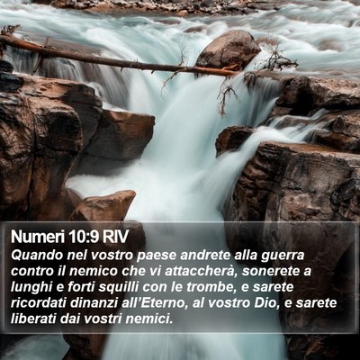 Numeri 10:9 RIV Bible Verse Image