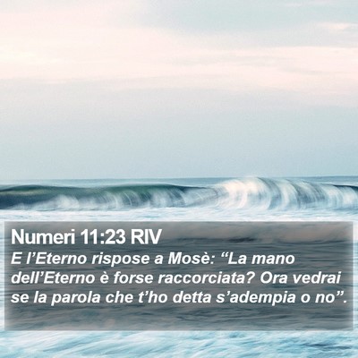 Numeri 11:23 RIV Bible Verse Image