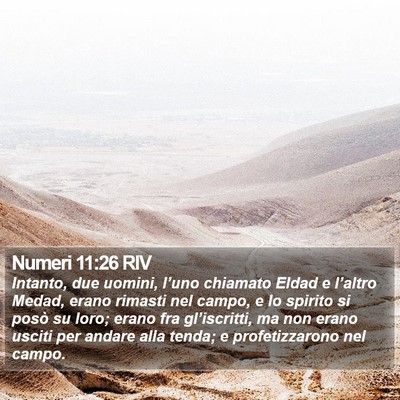 Numeri 11:26 RIV Bible Verse Image