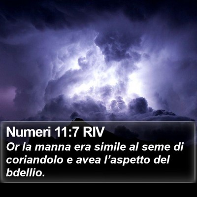 Numeri 11:7 RIV Bible Verse Image