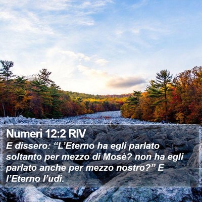 Numeri 12:2 RIV Bible Verse Image