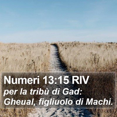 Numeri 13:15 RIV Bible Verse Image