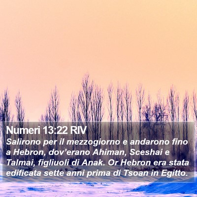 Numeri 13:22 RIV Bible Verse Image