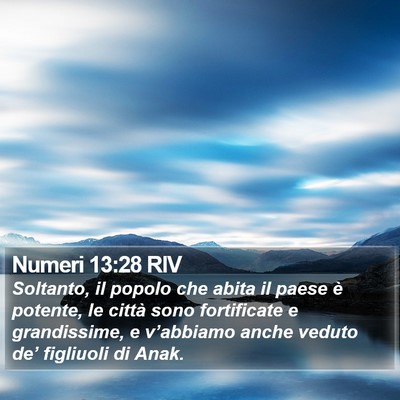 Numeri 13:28 RIV Bible Verse Image