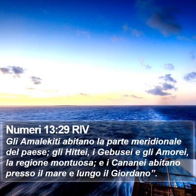 Numeri 13:29 RIV Bible Verse Image