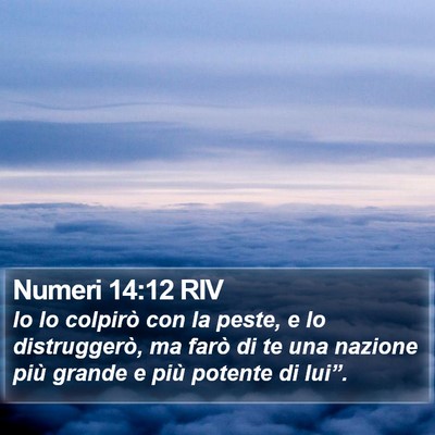 Numeri 14:12 RIV Bible Verse Image