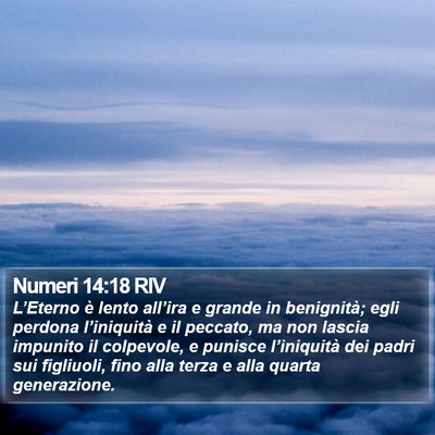 Numeri 14:18 RIV Bible Verse Image