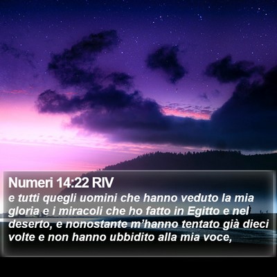Numeri 14:22 RIV Bible Verse Image