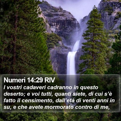 Numeri 14:29 RIV Bible Verse Image