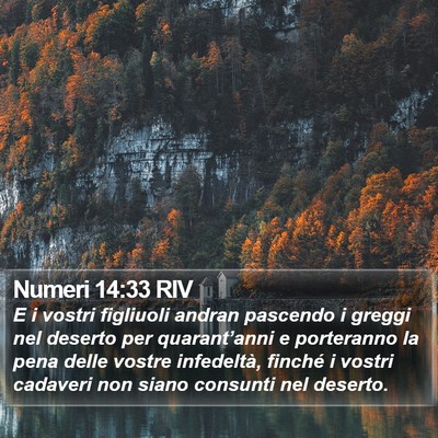Numeri 14:33 RIV Bible Verse Image