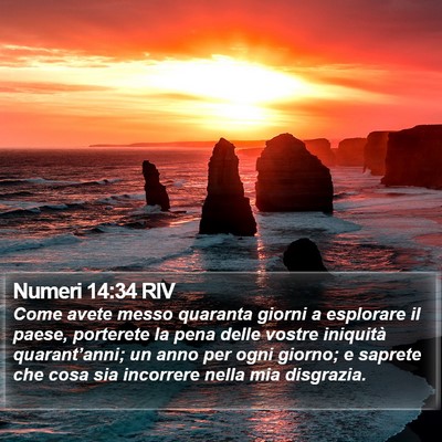 Numeri 14:34 RIV Bible Verse Image