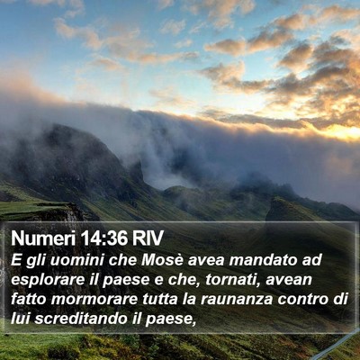 Numeri 14:36 RIV Bible Verse Image