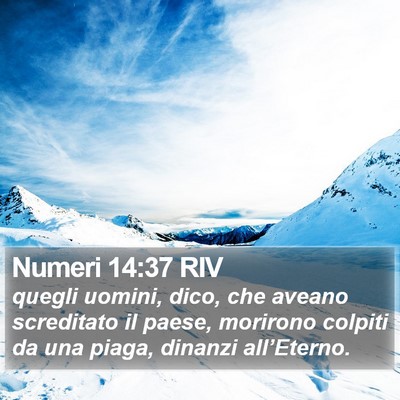 Numeri 14:37 RIV Bible Verse Image
