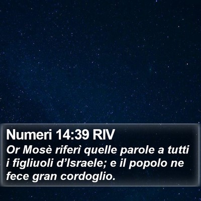 Numeri 14:39 RIV Bible Verse Image