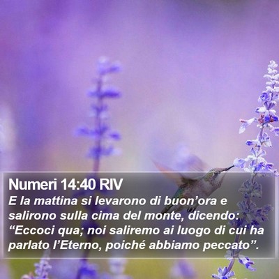 Numeri 14:40 RIV Bible Verse Image