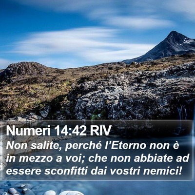 Numeri 14:42 RIV Bible Verse Image