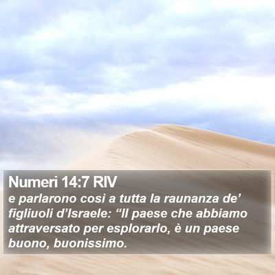 Numeri 14:7 RIV Bible Verse Image